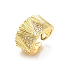 Brass Micro Pave Cubic Zirconia Adjustable Open Cuff Rings RJEW-V009-02G-4