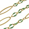 304 Stainless Steel Enamel Link Chains CHS-U003-01G-15-1
