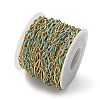 304 Stainless Steel Enamel Link Chains CHS-U003-01G-05-3