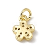 Brass Micro Pave Cubic Zirconia Charms ZIRC-F132-71G-2