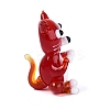 Handmade Lampwork Cat Figurine Display Decorations LAMP-N034-26E-3