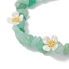 3Pcs Natural Green Aventurine & New Jade & Labradorite Beaded Stretch Bracelets for Women BJEW-JB12315-4