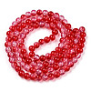 Transparent Crackle Baking Paint Glass Beads X1-DGLA-T003-01B-08-2