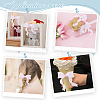 5 Yards Acrylic Fibers Wrinkle Ribbon OCOR-WH0070-210B-5