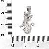Brass Micro Pave Cubic Zirconia Pendants KK-D431-017P-3