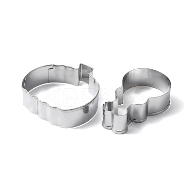 Non-Tarnish Thanksgiving 430 Stainless Steel Cookie Mold DIY-E068-01P-02-1