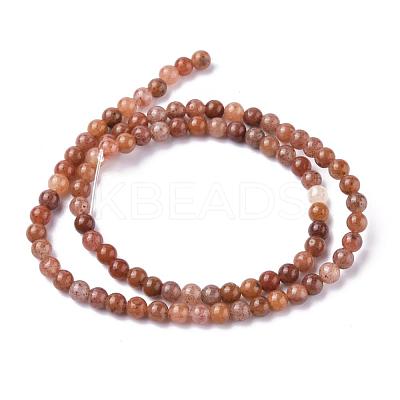 Natural Purple Aventurine Beads GSR4mmC025-1