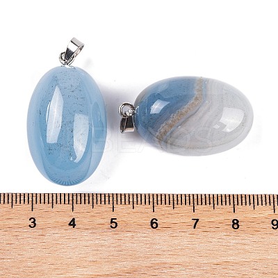 Natural Agate Dyed Pendants G-Q172-07P-02-1