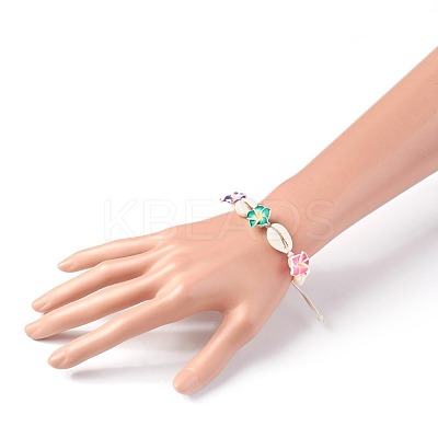Cowrie Shell Anklets/Bracelets X-AJEW-AN00243-1