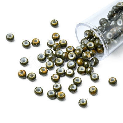 6/0 Opaque Glass Seed Beads SEED-YW0002-13D-1