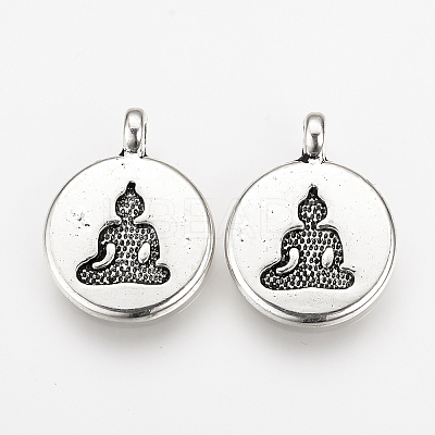 Tibetan Style Alloy Pendants LS-TIBEP-Q078-28AS-NR-1