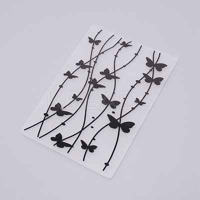 Plastic Embossing Folders DIY-WH0186-63-1