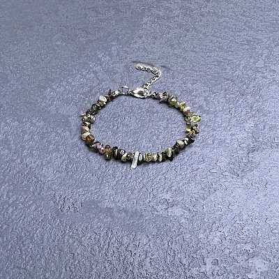 Natural Tourmaline Chip Beaded Bracelets for Women IW6789-50-1