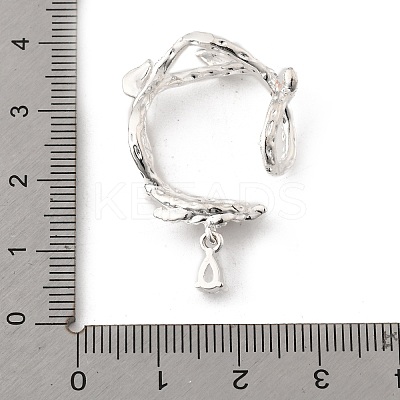 Brass Micro Pave Clear Cubic Zirconia Bead Frame LS-KK-K371-49S-1