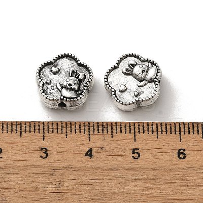 Tibetan Style Alloy Beads PALLOY-P302-12C-AS-1