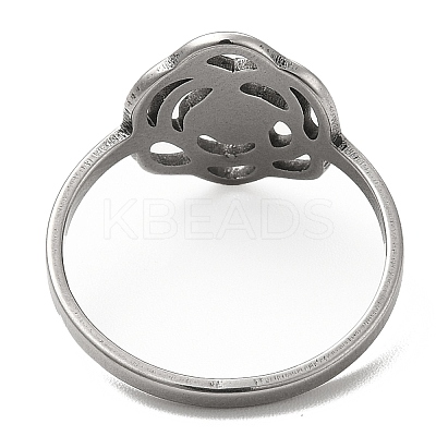 Non-Tarnish 201 Stainless Steel Finger Rings RJEW-G278-20P-1