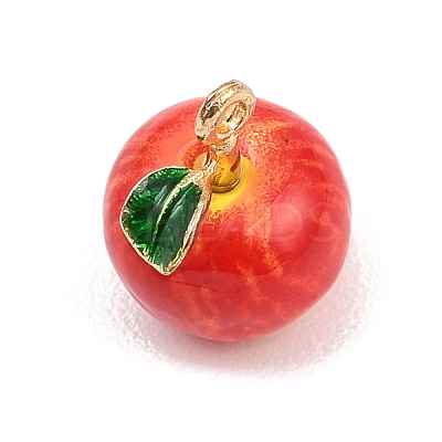 Fruit Alloy Enamel Charms ENAM-P264-02C-G01-1
