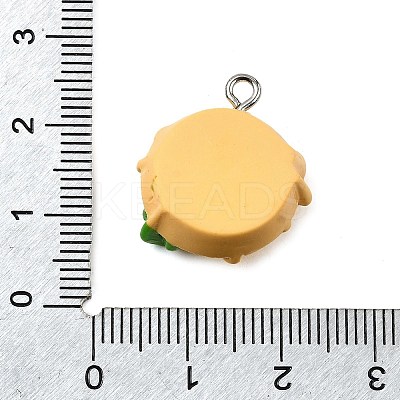 Christmas Opaque Resin Pendants CRES-D314-02P-03-1