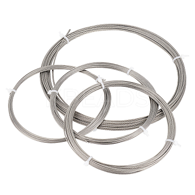 4Roll 304 Stainless Steel Wire TWIR-BC0001-38-1