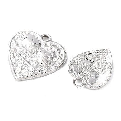 10Pcs 304 Stainless Steel Pendants STAS-P432-10P-1