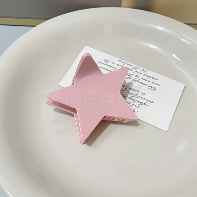 Cute Candy-Colored Star Cellulose Acetate Claw Hair Clips for Women - Perfect for Updos and Half-Up Hairstyles ST9521027-1