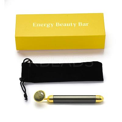 Natural Unakite Electric Massage Sticks G-E515-13G-1