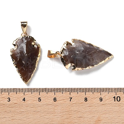 Raw Rough Natural Indian Agate Pendants G-T073-23G-02-1