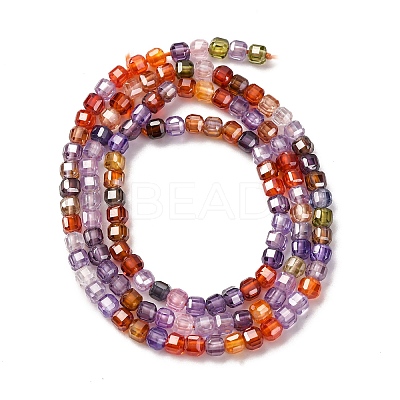 Cubic Zirconia Bead Strands ZIRC-P109-01B-10-1
