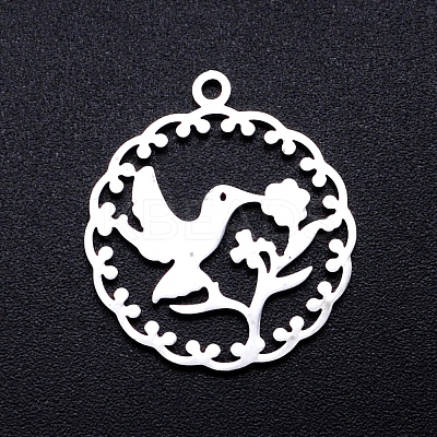 Non-Tarnish 201 Stainless Steel Pendants STAS-S105-JN874-1-1
