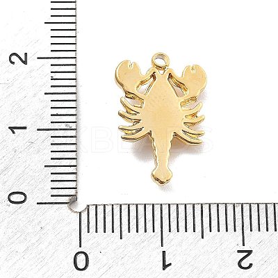 304 Stainless Steel Eanmel Pendants RESI-R155-016G-1