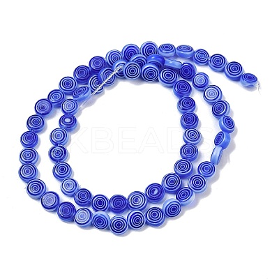 Handmade Lampwork Beads Strands LK-R004-51G-1