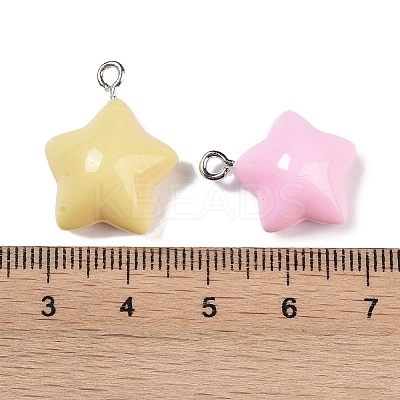 Opaque Resin Pendants X-RESI-H162-07P-02-1