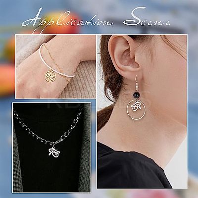 24Pcs 2 Style 201 Stainless Steel Pendants STAS-SC0003-58-1