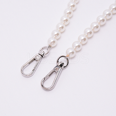 White Acrylic Round Beads Bag Handles LS-FIND-TAC0006-21D-02-1