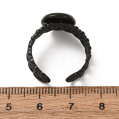 Curb Chains Shapes 304 Stainless Steel Ring Components STAS-P454-04B-B-1