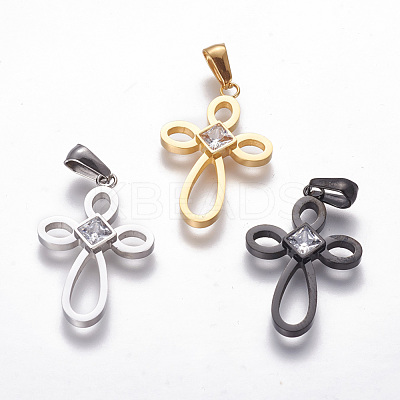 304 Stainless Steel Pendants STAS-F215-03-1