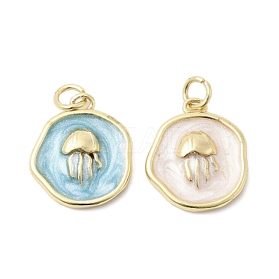 Brass Pendants KK-D105-08F-G-1