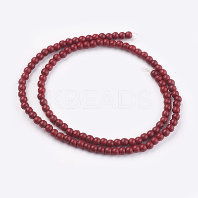 Synthetic Turquoise Beads Strands TURQ-G106-4mm-02H-1