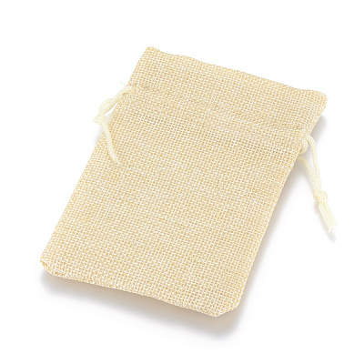 Burlap Packing Pouches Drawstring Bags LS-ABAG-Q050-10x14-13-1
