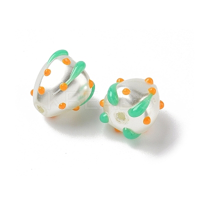 Baking Paint Baking Paint Glass Beads LAMP-Z014-02-1
