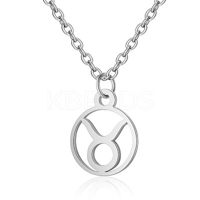 Non-Tarnish 201 Stainless Steel Pendants Necklaces NJEW-S063-TN505-2-1