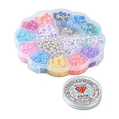 DIY Heishi Surfer Bracelet Making Kit DIY-FS0003-61-1