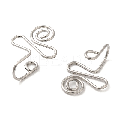 Non-Tarnish 316 Surgical Stainless Steel Clip on Nose Rings STAS-P336-09G-P-1