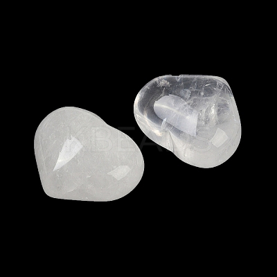 Heart Natural Quartz Crystal Palm Stones G-C186-02K-1