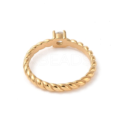 Ion Plating(IP) 304 Stainless Steel Finger Ring RJEW-C071-08G-1