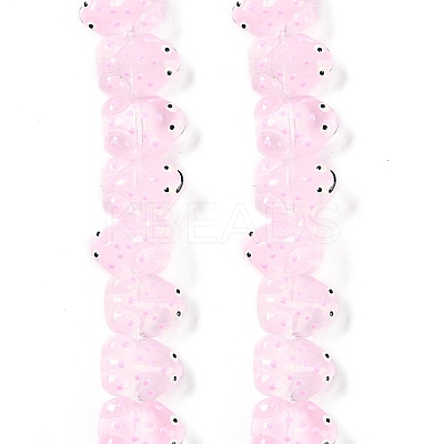 Transparent Glass Enamel Beads Strands GLAA-B021-05I-1