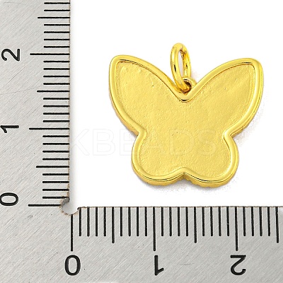 Brass Micro Pave Clear Cubic Zirconia Pendants KK-R159-15G-01-1