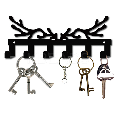 Iron Wall Mounted Hook Hangers AJEW-WH0156-054-1