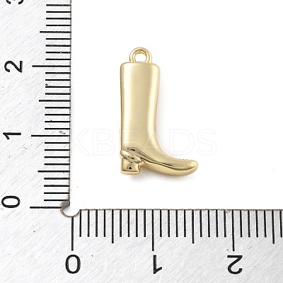 Brass Micro Pave Clear Cubic Zirconia Pendants KK-D283-34G-01-1