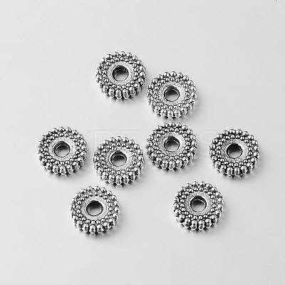 Tibetan Style Alloy Spacer Beads X-TIBEB-O004-17-1